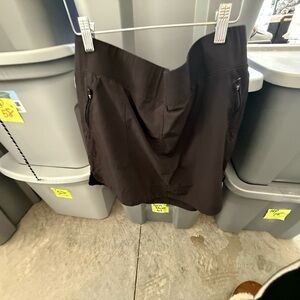 Brown Skirt with Zipper Pockets p27